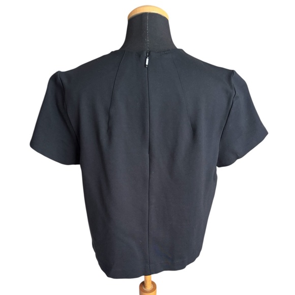 SPANX Top The Perfect Funnel Elegant Black Short Sleeve Size L - Picture 3 of 10